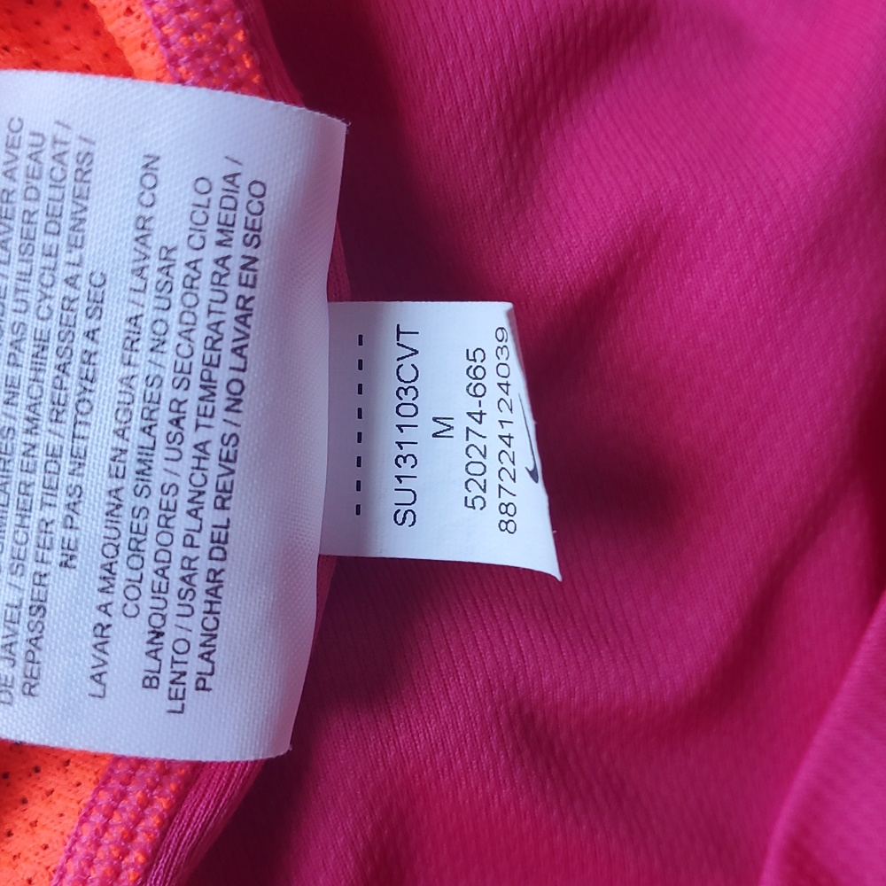 Nike Women's Pink and Orange Tank Top - Picture 6 of 15